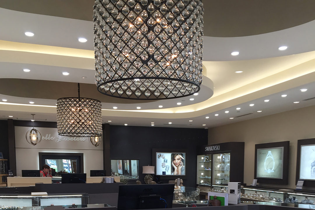 belle-jewelers chandelier - Leslie McGwire & Associates